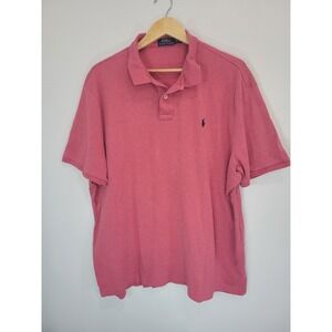 Polo Ralph Lauren Men's Red Cotton‎ Classic Fit Polo Shirt Size XXL